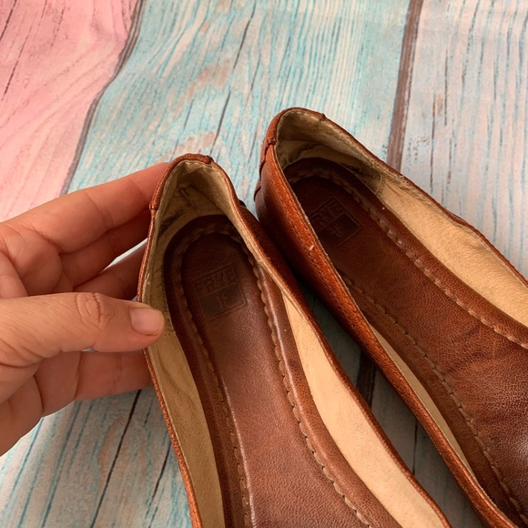 Brown Leather Frye Ballet Flats - Picture 9 of 10